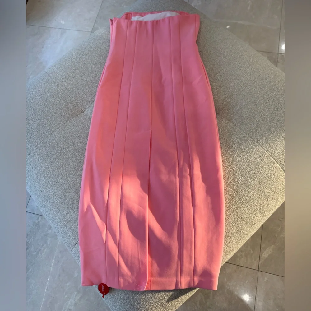 NWT ALC ELIZABETH MIDI DRESS- PINK- SIZE 6 - Picture 6 of 7